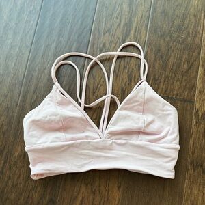 Lululemon Athletica Light Pink Strappy sports bra
